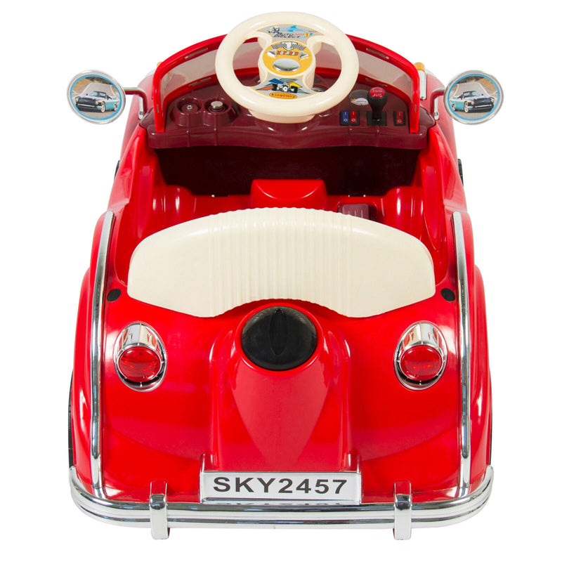 Load image into Gallery viewer, Red RC Classic Car for Kids with Remote Control and Battery Power
