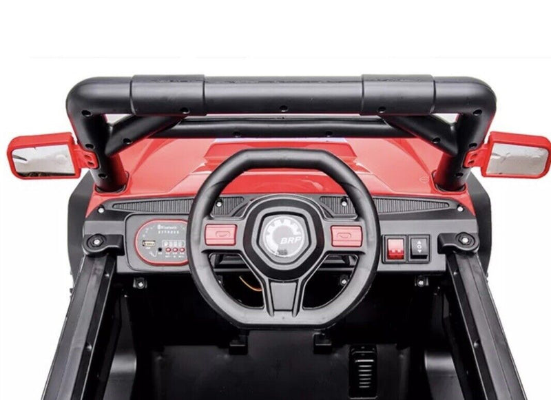 Load image into Gallery viewer, Red UTV Ride On Car for Kids with Remote Control and Sound Effects
