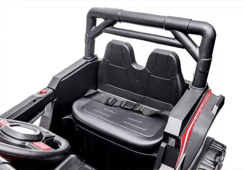Load image into Gallery viewer, Red UTV Ride On Car for Kids with Remote Control and Sound Effects
