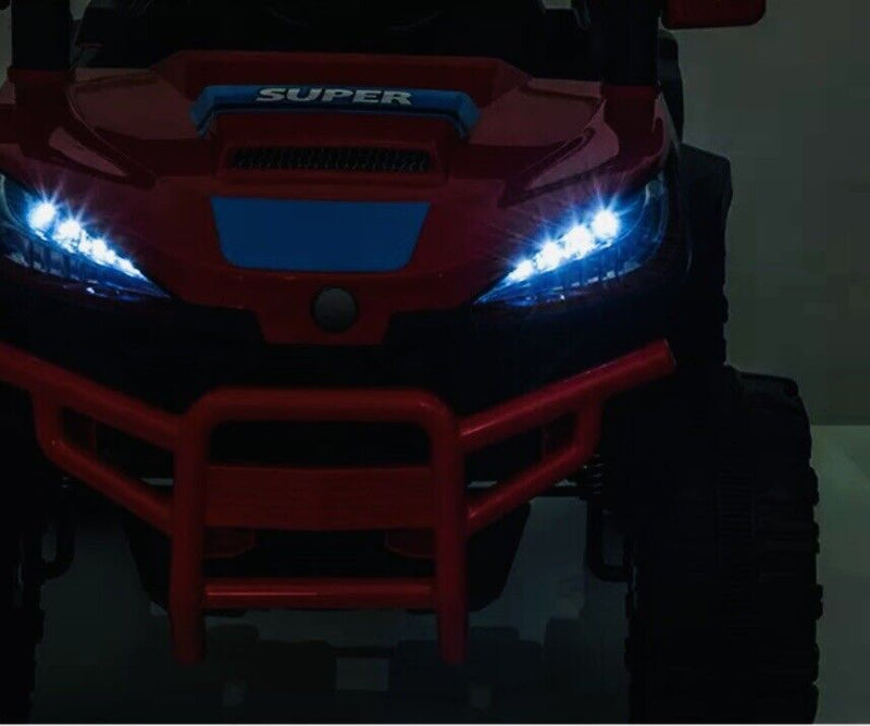 Load image into Gallery viewer, Red UTV Ride On Car for Kids with Remote Control and Sound Effects
