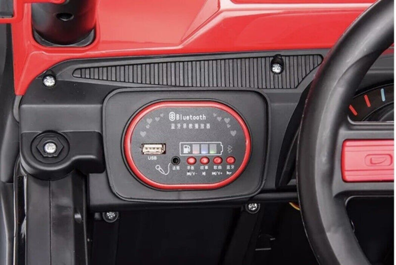 Load image into Gallery viewer, Blue UTV Ride On Car for Kids with Remote Control and Sound Effects
