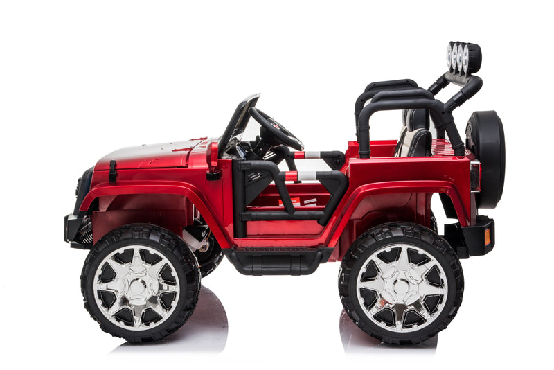 Load image into Gallery viewer, 2 Seater 24 Volt 4x4 Electric Ride On Jeep Style Rubber Tires Fully Loaded Truck ATV UTV For Kids W/Magic Cars® Wireless Parental Control
