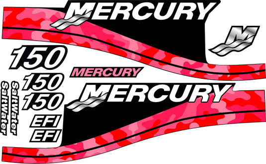 CAMOUFLAGE Replacement Decal Kit For Mercury 