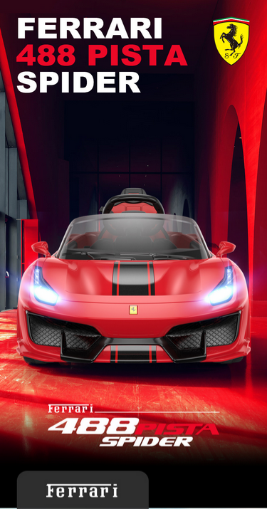 Load image into Gallery viewer, Kids Ferrari 488 Ride On Car For Children W/Wireless Parental Control
