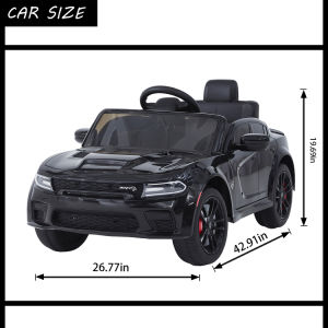 Load image into Gallery viewer, Remote Control Dodge Charger Kids Ride On Car with 12V Battery Power
