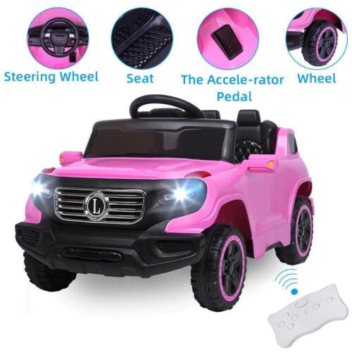 Load image into Gallery viewer, Remote Control Pink Ride On Car Truck for Girls with 3 Speeds and Light Features
