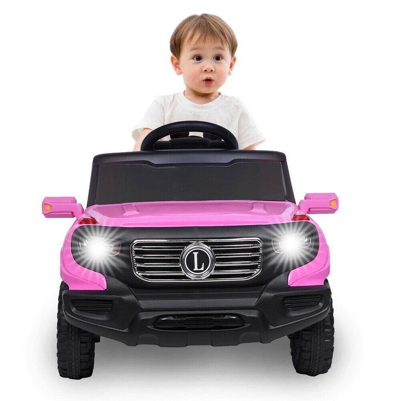 Load image into Gallery viewer, Remote Control Pink Ride On Car Truck for Girls with 3 Speeds and Light Features
