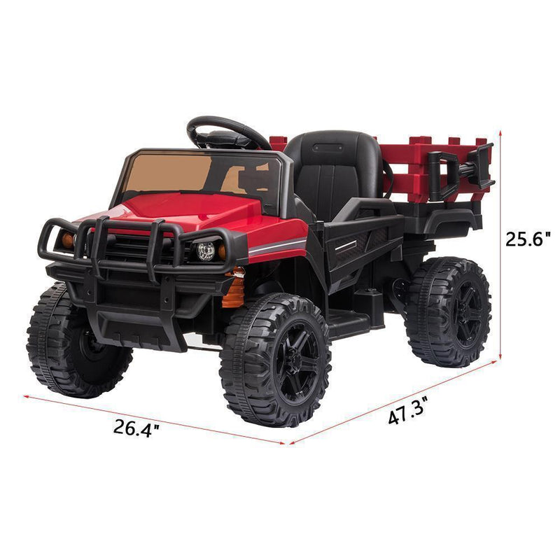 Load image into Gallery viewer, Remote Control Ride-On Tractor with Detachable Trailer for Kids
