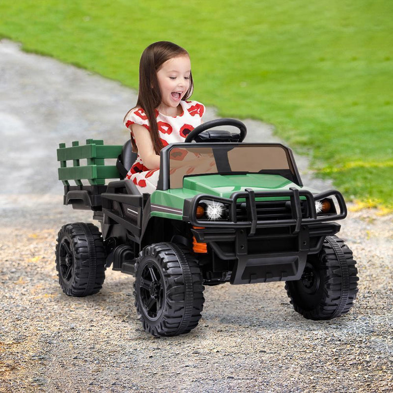 Load image into Gallery viewer, Remote Control Ride-On Tractor with Detachable Trailer for Kids

