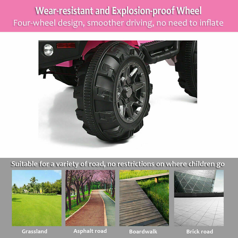 Load image into Gallery viewer, Remote Control Ride-On Truck for Kids with MP3 Player and LED Lights - Pink
