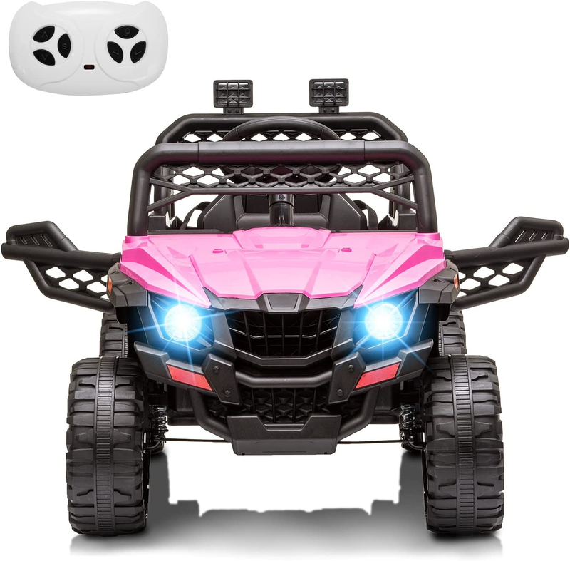 Load image into Gallery viewer, Remote Control Ride-On Truck for Kids with Spring Suspension and LED Lights - 12V
