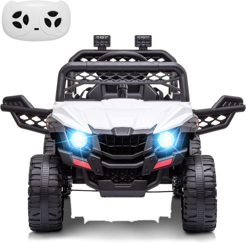 Load image into Gallery viewer, Remote Control Ride-On Truck for Kids with Spring Suspension and LED Lights - 12V

