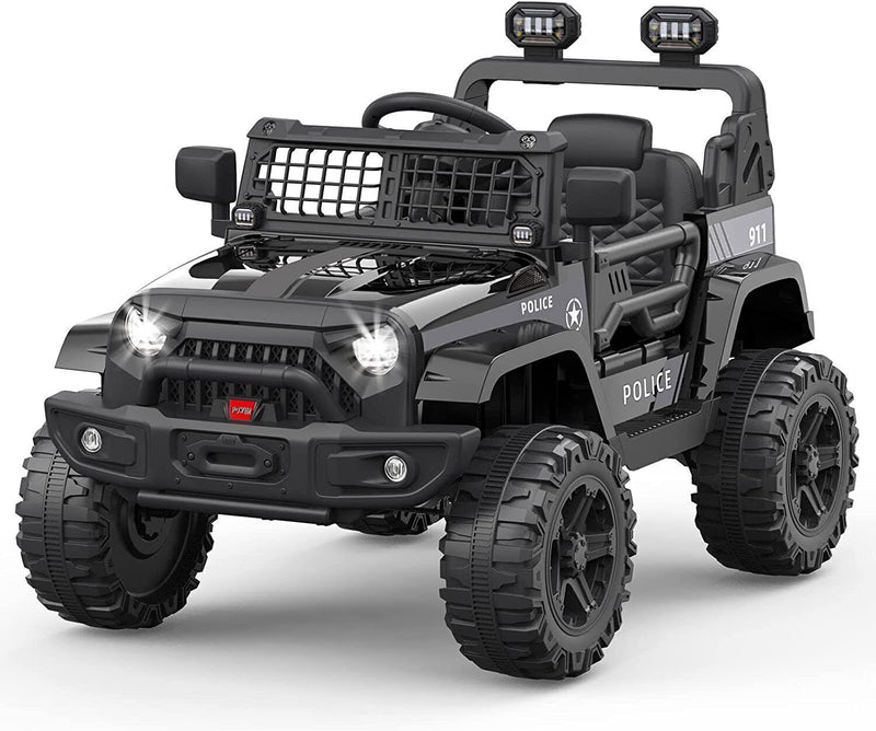 Load image into Gallery viewer, Remote Control Ride-On Truck with Bluetooth, LED Lights, and 2 Speeds for Kids
