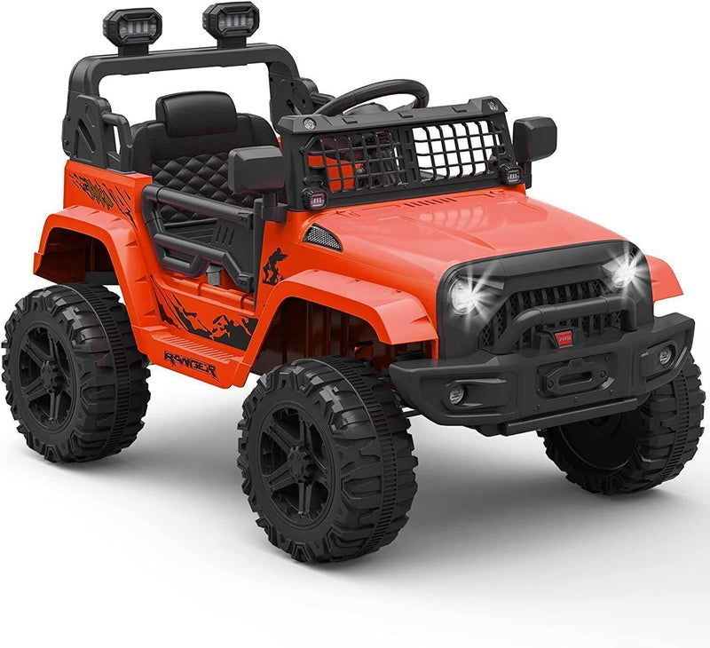 Load image into Gallery viewer, Remote Control Ride-On Truck with Bluetooth, LED Lights, and 2 Speeds for Kids
