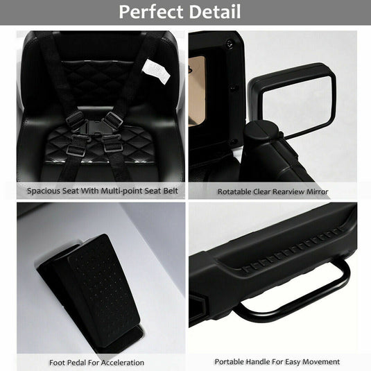 Remote-Controlled 12V Electric Kids Ride-on Truck with Parental Control