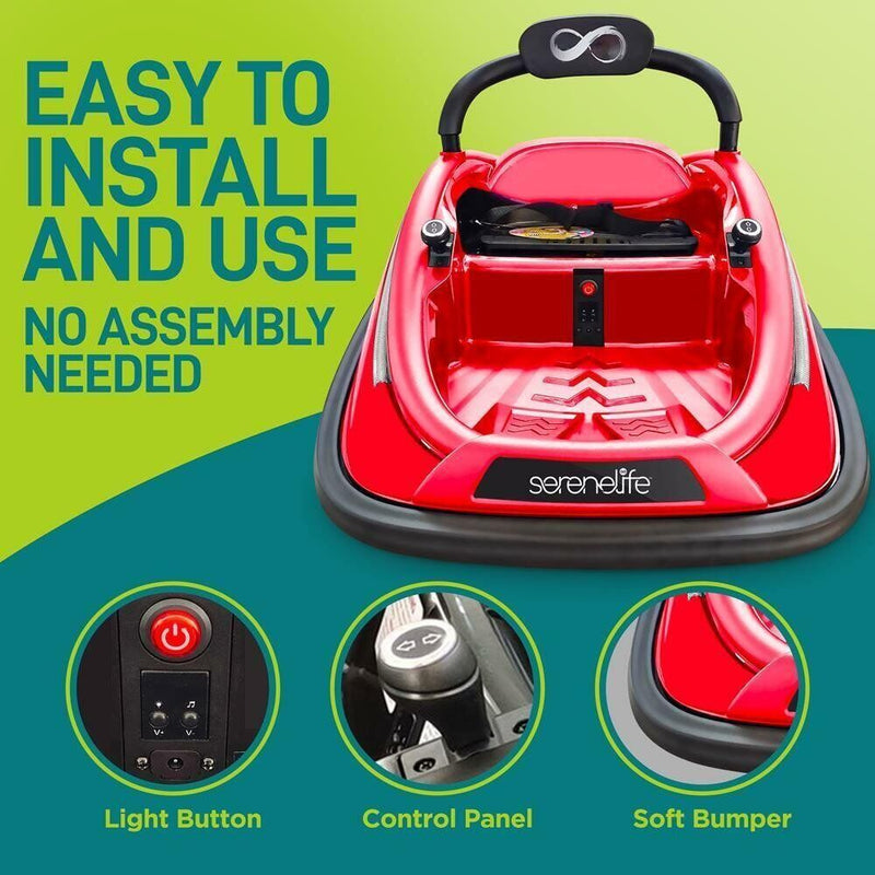 Load image into Gallery viewer, Remote Controlled Red Bumper Car for Kids by Serenelife

