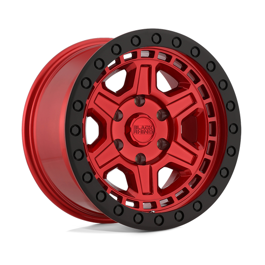 Black Rhino Hard Alloys Reno Candy Red W/ Black Ring & Bolts