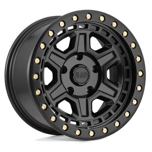 Black Rhino Hard Alloys Reno Matte Black W/ Brass Bolts