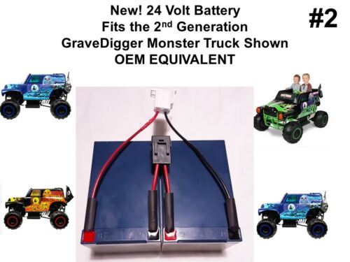 Replacement 24V Battery for Gravedigger Power Wheels - Version #2