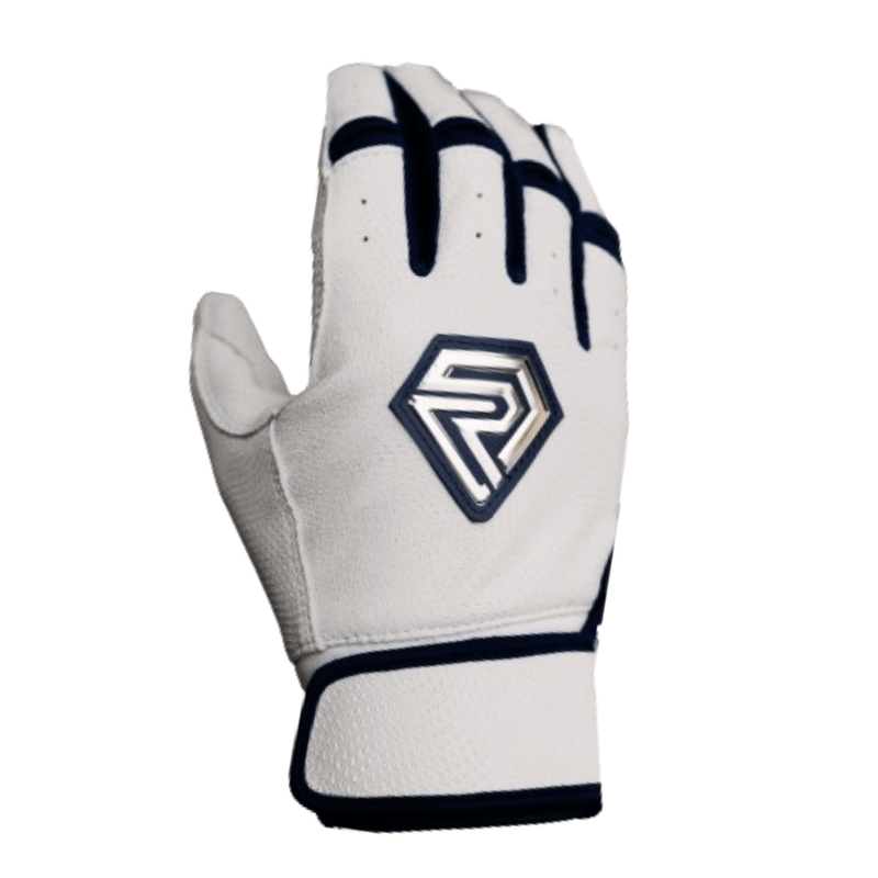Load image into Gallery viewer, Resilient Championship Fastpitch Batting gloves - White and Navy

