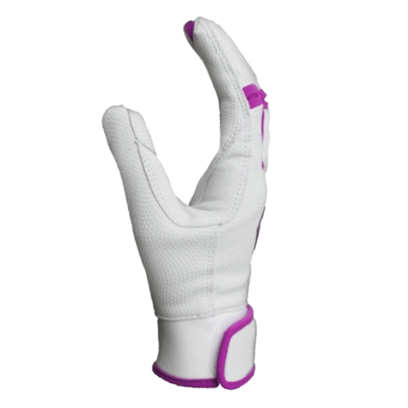 Load image into Gallery viewer, Resilient Championship Fastpitch Batting gloves - White and Purple
