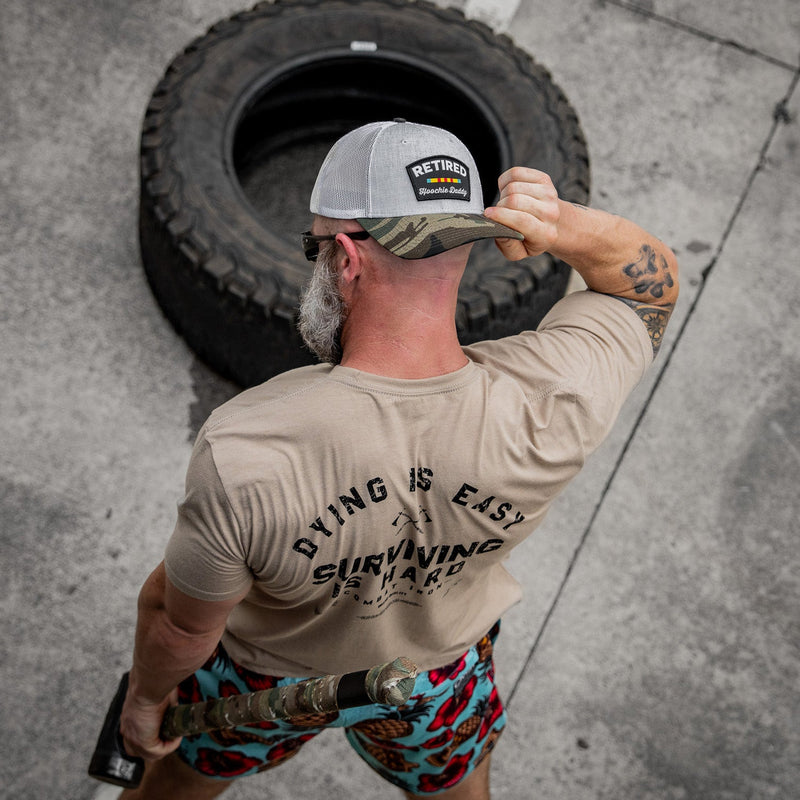 Load image into Gallery viewer, Dying is Easy. Surviving Is Hard Men&#39;s T-Shirt
