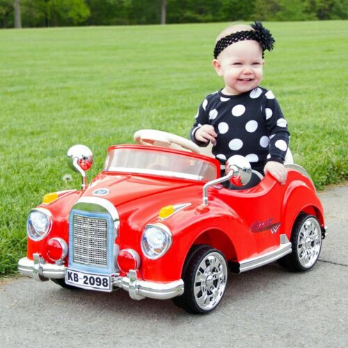 Load image into Gallery viewer, Retro Ride-On Classic Car for Kids 2-4 Years with Remote Control
