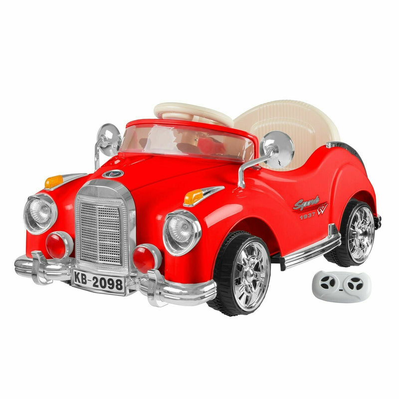 Load image into Gallery viewer, Retro Ride-On Classic Car for Kids 2-4 Years with Remote Control

