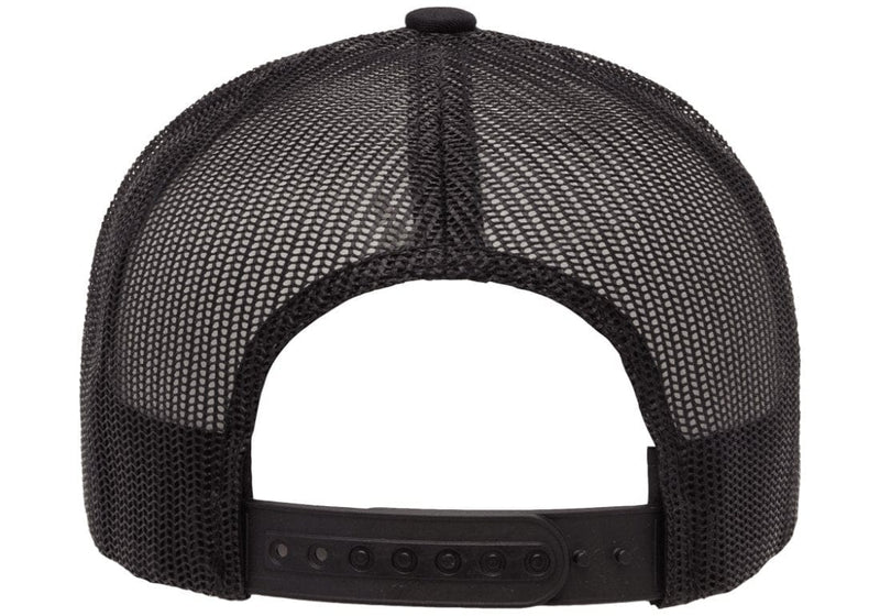 Load image into Gallery viewer, Retro Snapback Trucker Flexfit Cap Black
