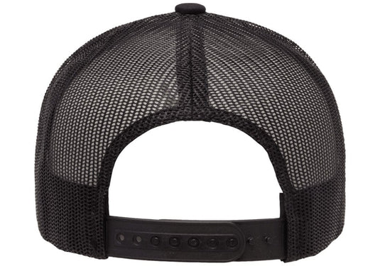 Retro Snapback Trucker Flexfit Cap Black
