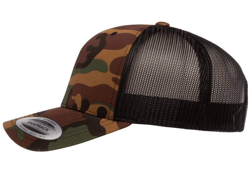 Load image into Gallery viewer, Retro Snapback Trucker Flexfit Cap Camo
