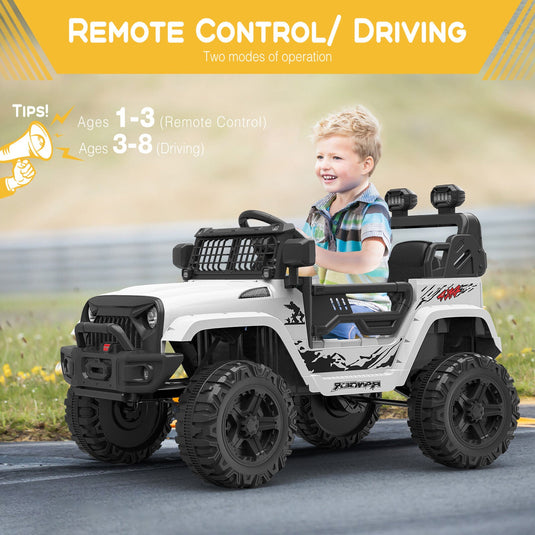 Rev Up the Fun: 12V Electric Truck for Kids with LED Lights and Spring Suspension