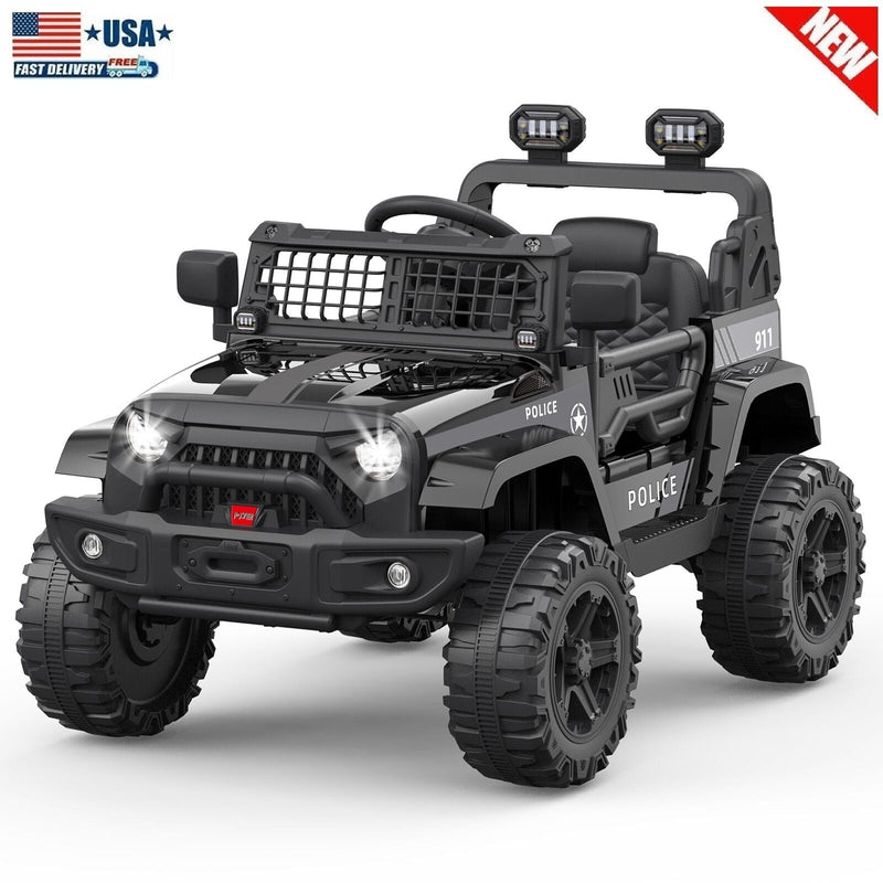 Load image into Gallery viewer, Rev Up the Fun: 12V Electric Truck for Kids with LED Lights and Spring Suspension

