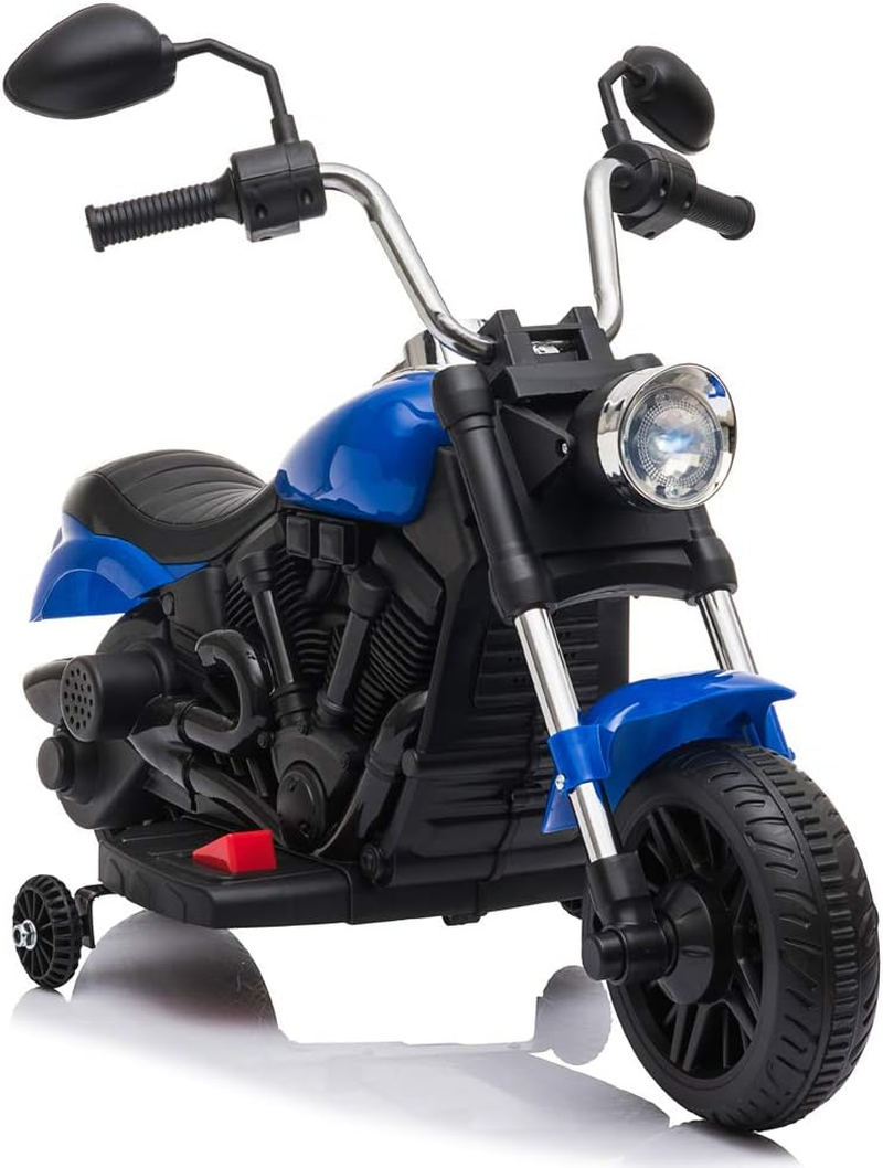 Load image into Gallery viewer, Rev Up the Fun: 6V Ride-On Motorcycle for Kids with Training Wheels
