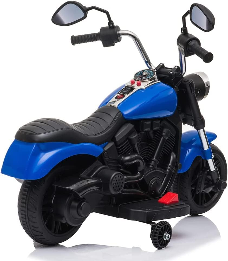 Load image into Gallery viewer, Rev Up the Fun: 6V Ride-On Motorcycle for Kids with Training Wheels
