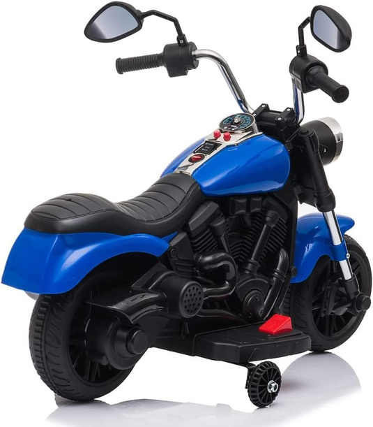 Rev Up the Fun: 6V Ride-On Motorcycle for Kids with Training Wheels