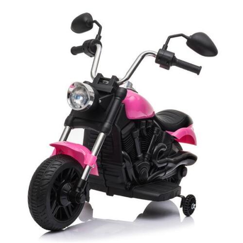 Load image into Gallery viewer, Rev Up the Fun: Electric Ride-On Motorcycle Toy with Headlights and Training Wheels for Kids
