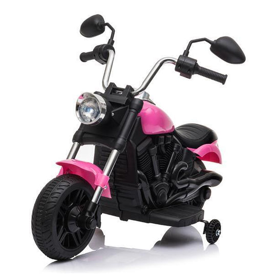 Rev Up the Fun: Electric Ride-On Motorcycle Toy with Headlights and Training Wheels for Kids