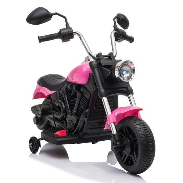 Load image into Gallery viewer, Rev Up the Fun: Electric Ride-On Motorcycle Toy with Headlights and Training Wheels for Kids
