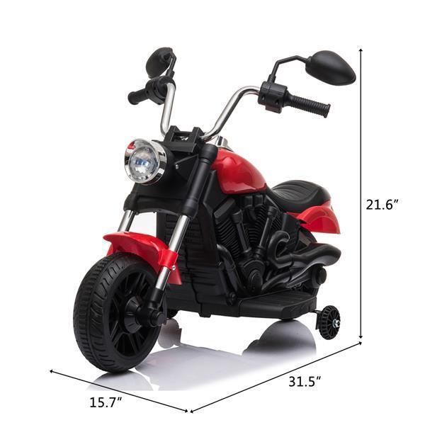 Load image into Gallery viewer, Rev Up the Fun: Electric Ride-On Motorcycle Toy with Headlights and Training Wheels for Kids
