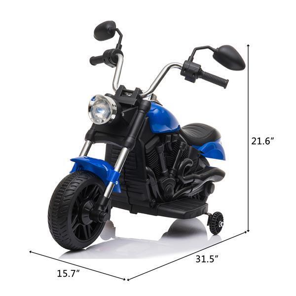 Load image into Gallery viewer, Rev Up the Fun: Electric Ride-On Motorcycle Toy with Headlights and Training Wheels for Kids
