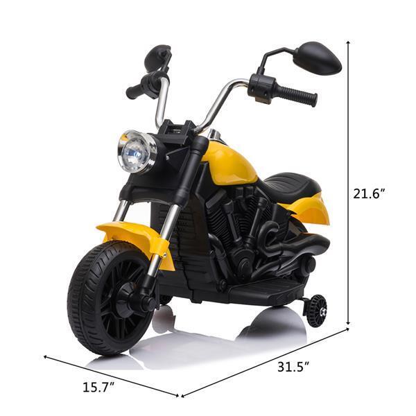 Load image into Gallery viewer, Rev Up the Fun: Electric Ride-On Motorcycle Toy with Headlights and Training Wheels for Kids
