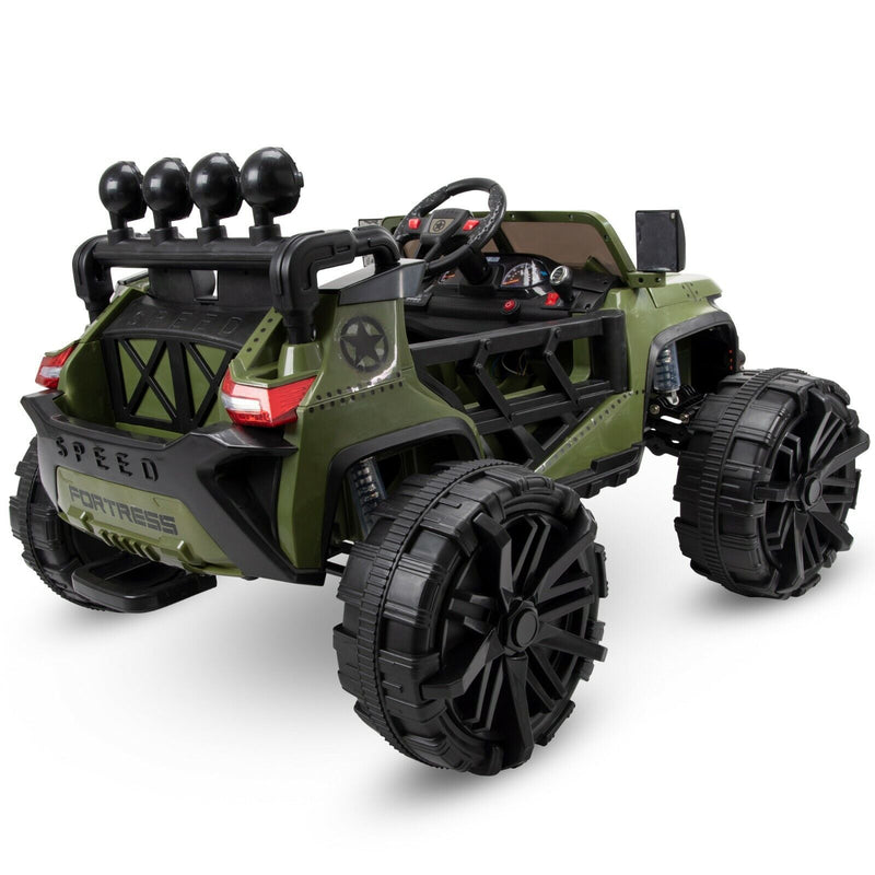 Load image into Gallery viewer, Rev up the Fun with Huffy Fortress 12V Ride-On Truck Toy - Perfect for Ages 3-6 with Real Suspension &amp; Lights!
