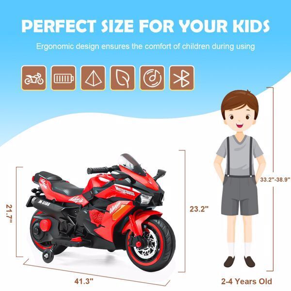 Load image into Gallery viewer, Rev Up the Fun with Our 12V Electric Motorcycle Toy for Kids - 2 Wheels of Excitement!
