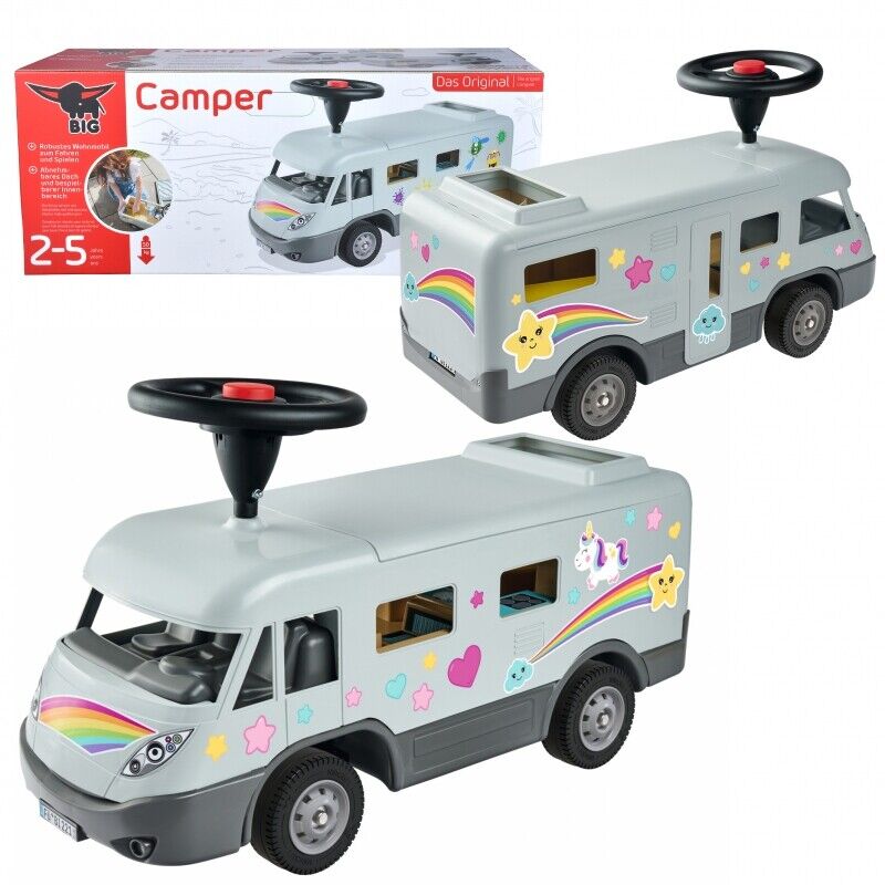 Load image into Gallery viewer, Rev Up the Fun with Our Ride-On Camper Car for Kids - Featuring Realistic Sound Effects!
