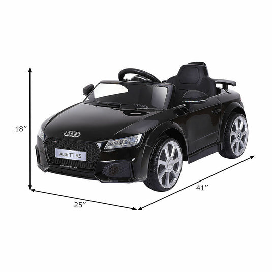 Rev Up the Fun with the 12V Electric Audi TT RS Mini Ride-On Car for Kids - Includes Remote and MP3 Compatibility!