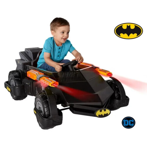 Load image into Gallery viewer, Rev up the Fun with the Batmobile 6-Volt Ride-On Car
