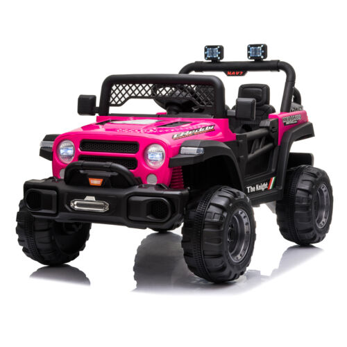 Load image into Gallery viewer, Rev up the Fun with the BBH-016 Double-Drive 12V Rose Red Off-Road Vehicle and 2.4G Remote Control
