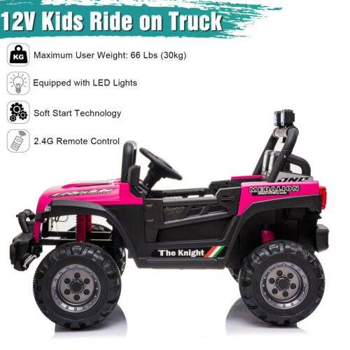 Rev up the Fun with the BBH-016 Double-Drive 12V Rose Red Off-Road Vehicle and 2.4G Remote Control