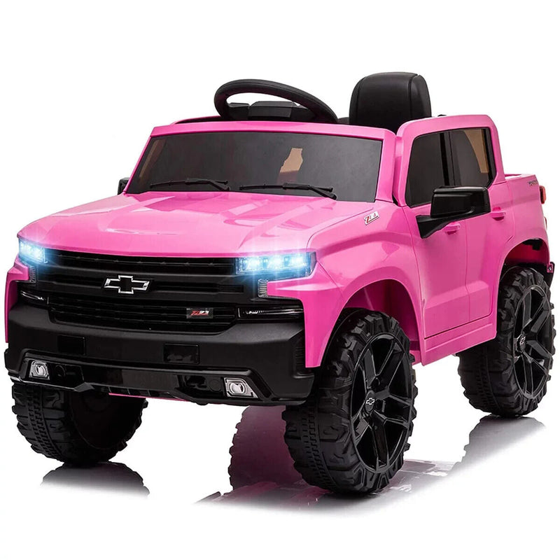Load image into Gallery viewer, Rev Up the Fun with the Funtok Chevrolet Silverado 12V Electric Ride-On Car for Kids
